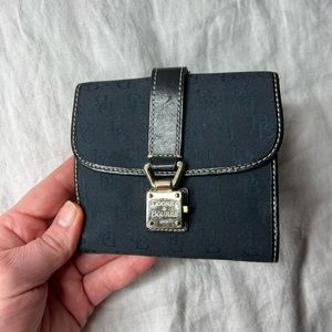 Dooney & Burke Black DB Wallet